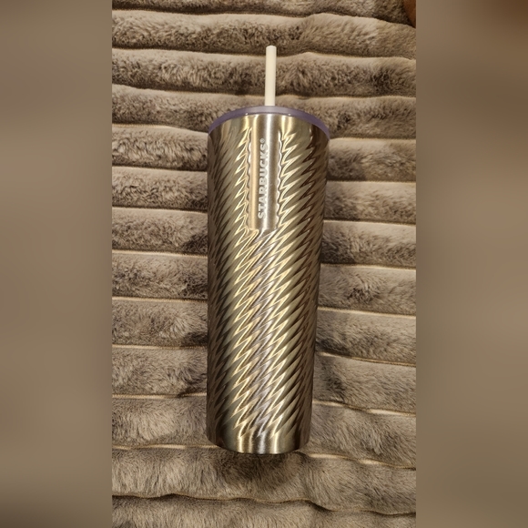 Starbucks Accessories - Starbucks Silver Swirl Tumbler